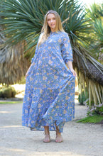 Load image into Gallery viewer, Callie Maxi Dress Blue Green
