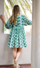 Load image into Gallery viewer, Raya Block Printed Mini Dress-  Green
