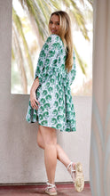 Load image into Gallery viewer, Raya Block Printed Mini Dress-  Green
