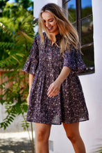 Load image into Gallery viewer, Kat Mini Tunic Dress Black Multi
