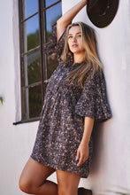 Load image into Gallery viewer, Kat Mini Tunic Dress Black Multi

