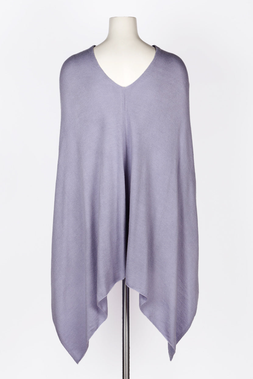Cashmere Poncho-Lavender