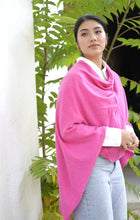 Load image into Gallery viewer, Cashmere Poncho-Hot Pink
