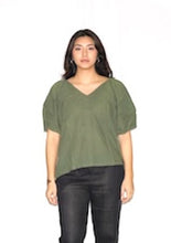 Load image into Gallery viewer, Celine Puff Sleeve Cotton Top
