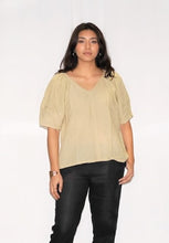 Load image into Gallery viewer, Celine Puff Sleeve Cotton Top
