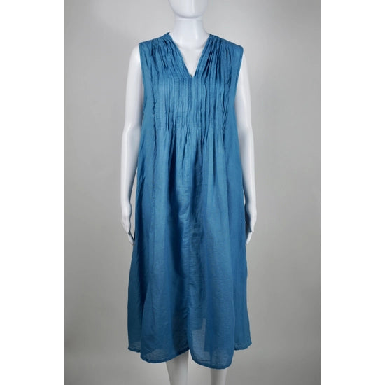Val Cotton Dress Blue