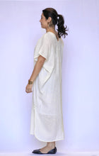 Load image into Gallery viewer, Dawn Eye Long Cutout Kaftan Dress Ivory 

