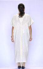 Load image into Gallery viewer, Dawn Eye Long Cutout Kaftan Dress Ivory 
