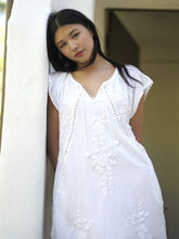 Load image into Gallery viewer, Clementine Crochet Emb. Dress White
