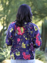Load image into Gallery viewer, Anjou Top O/S Navy Multi
