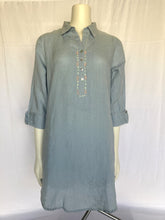 Load image into Gallery viewer, Harbor Stitch Linen Tunic Dress
