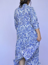 Load image into Gallery viewer, Esti Midi Dress-Navy /White
