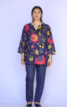 Load image into Gallery viewer, Cotton Tunic-Navy Floral
