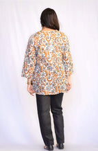Load image into Gallery viewer, Cotton Tunic- White Brown
