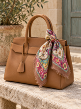 Load image into Gallery viewer, Tapestry Small Wool Printed Square Scarf
