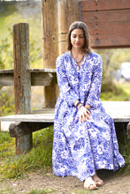 Load image into Gallery viewer, Calypso Champa Dress Blue
