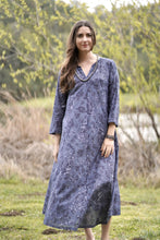 Load image into Gallery viewer, Calypso Dandelion Dress Green Blue
