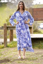 Load image into Gallery viewer, Calypso Dandelion Dress Green Blue
