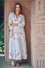 Load image into Gallery viewer, Pamo Tiered Maxi Dress Blue
