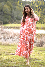 Load image into Gallery viewer, Calypso Dandelion Dress Red White
