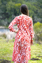 Load image into Gallery viewer, Calypso Dandelion Dress Green Blue
