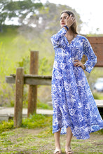 Load image into Gallery viewer, Calypso Dandelion Dress Green Blue
