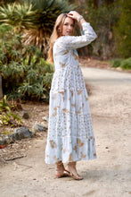 Load image into Gallery viewer, Pamo Tiered Maxi Dress Blue
