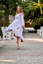 Load image into Gallery viewer, Pamo Tiered Maxi Dress Blue
