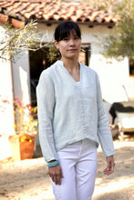 Load image into Gallery viewer, French Knot Linen Top Blush
