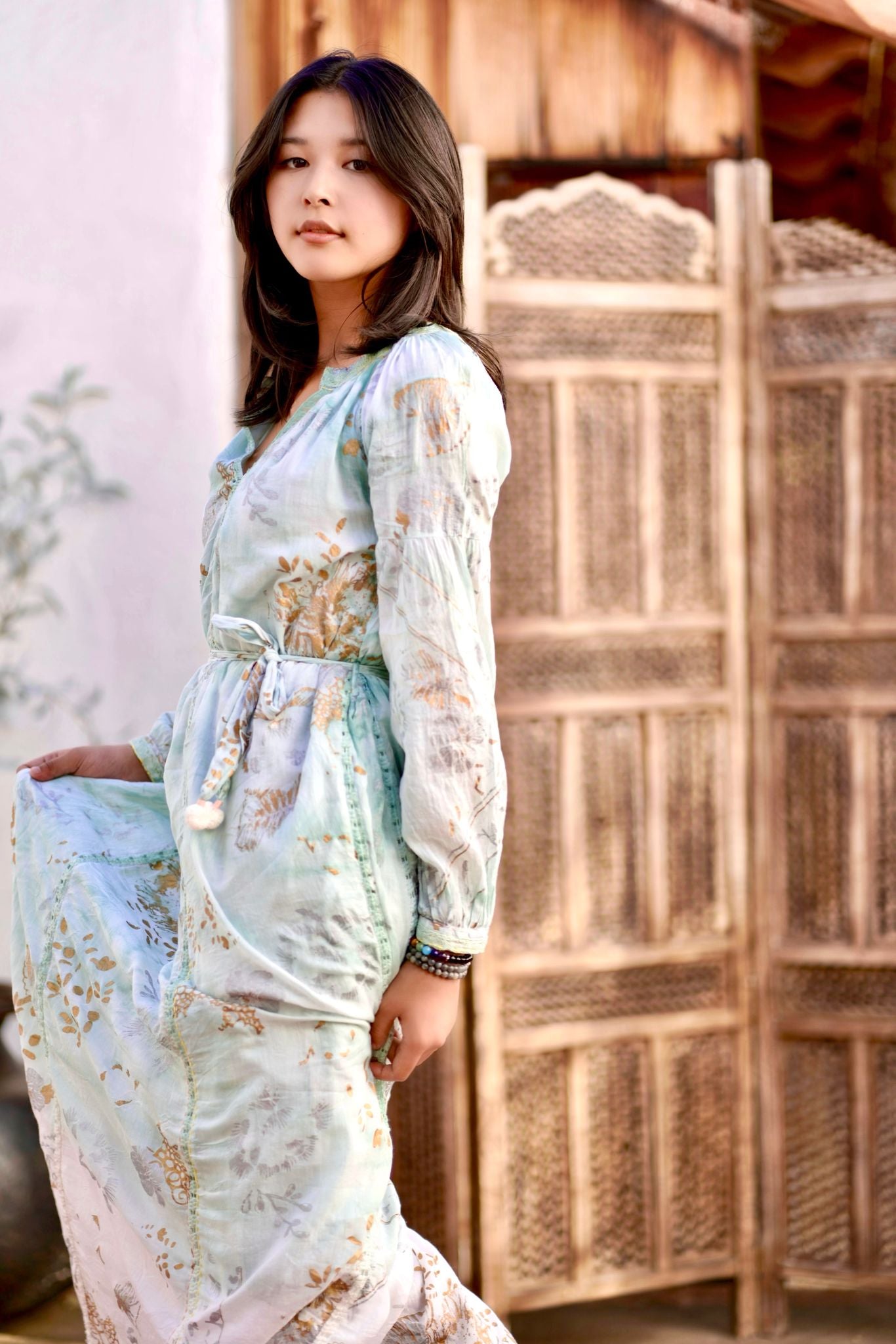 Liezl Maxi Dress Mint Green – Dolma Retail
