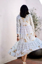 Load image into Gallery viewer, Pamo Tiered Maxi Dress Blue
