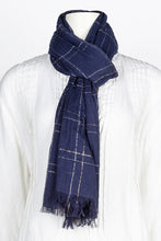 Load image into Gallery viewer, Cotton Metallic Scarf
