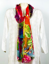Load image into Gallery viewer, Azusa Embroidered Scarf/Wrap

