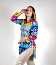 Load image into Gallery viewer, Sujana Aqua-Pink Tunic
