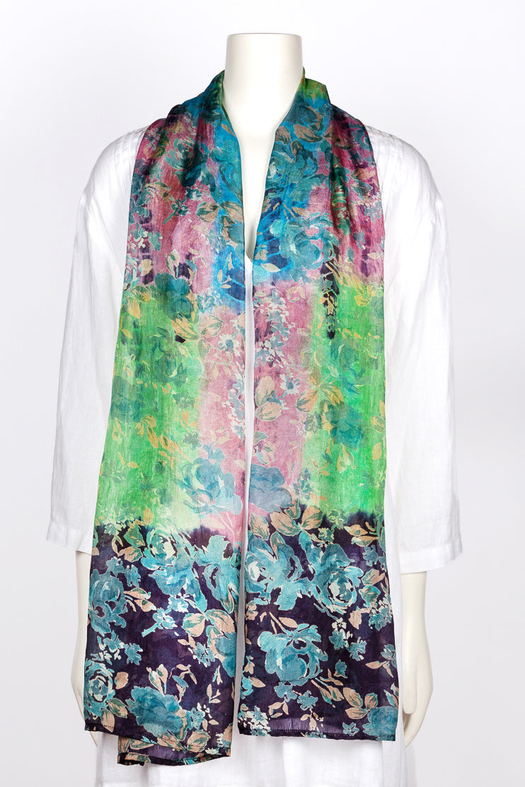 Eliza Floral Silk Scarf
