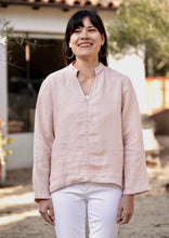 Load image into Gallery viewer, French Knot Linen Top Blush
