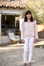 Load image into Gallery viewer, French Knot Linen Top White
