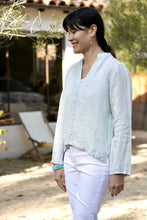 Load image into Gallery viewer, French Knot Linen Top White
