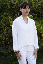 Load image into Gallery viewer, French Knot Linen Top White
