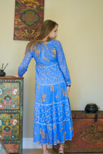 Load image into Gallery viewer, Pamo Tiered Maxi Dress Blue
