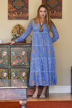 Load image into Gallery viewer, Pamo Tiered Maxi Dress Blue
