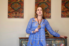 Load image into Gallery viewer, Pamo Tiered Maxi Dress Blue
