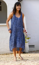 Load image into Gallery viewer, Dani Cotton Dress Navy

