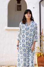 Load image into Gallery viewer, Heather Cotton Dress Pink Blue
