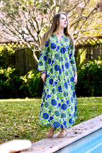 Load image into Gallery viewer, Calypso Hailey Dress Purple Green
