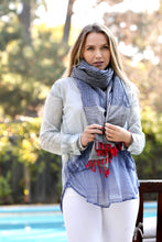 Load image into Gallery viewer, Nile Cotton Scarf with Tassels
