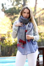 Load image into Gallery viewer, Nile Cotton Scarf with Tassels
