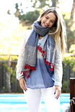 Load image into Gallery viewer, Nile Cotton Scarf with Tassels
