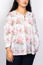 Load image into Gallery viewer, Alya Floral Top White
