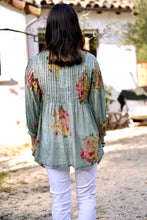 Load image into Gallery viewer, Alya Floral Top Olive
